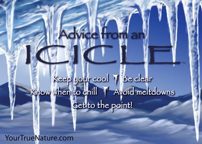 Advice from an Icicle Jumbo Magnet