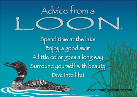 Advice from a Loon Jumbo Magnet
