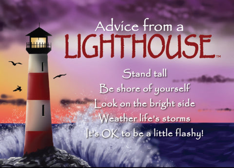 Advice from a Lighthouse Jumbo Magnet