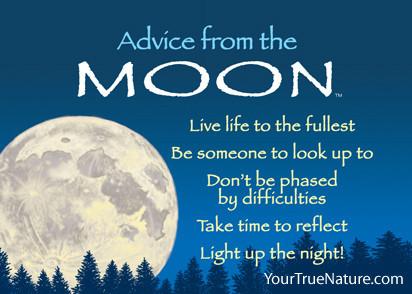 Advice from the Moon Jumbo Magnet