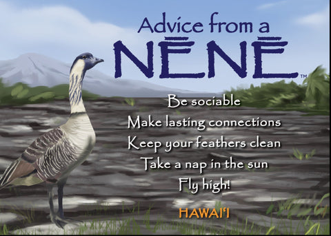 Advice from a Nēnē- Hawai'i- Jumbo Magnet