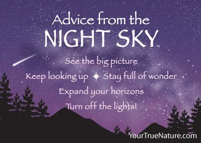 Advice from the Night Sky Jumbo Magnet