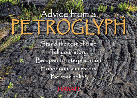 Advice from a Petroglyph- Hawai'i Jumbo Magnet
