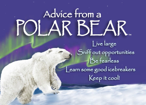 Advice from a Polar Bear Jumbo Magnet