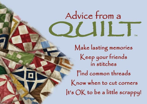Advice from a Quilt Jumbo Magnet