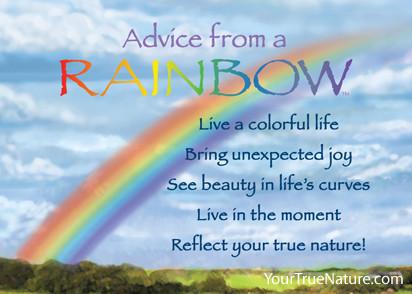 Advice from a Rainbow Jumbo Magnet