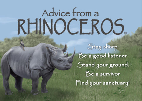 Advice from a Rhinoceros Jumbo Magnet