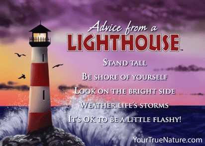 Advice from a Lighthouse Jumbo Magnet