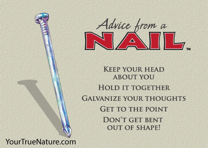 Advice from a Nail Jumbo Magnet