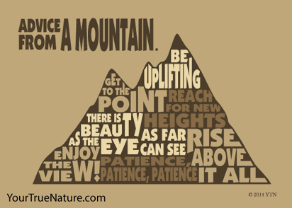 Advice from a Mountain Outline Jumbo Magnet