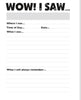 WOW I SAW Mini Journal