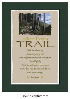 Advice from a Trail Mini Matted Print