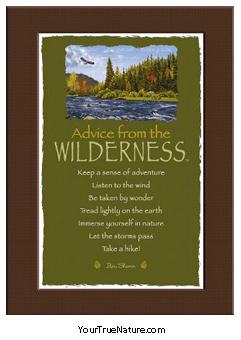 Advice from the Wilderness Mini Matted Print