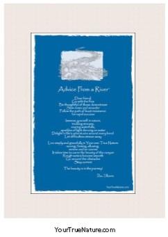Advice from a River Mini Matted Print