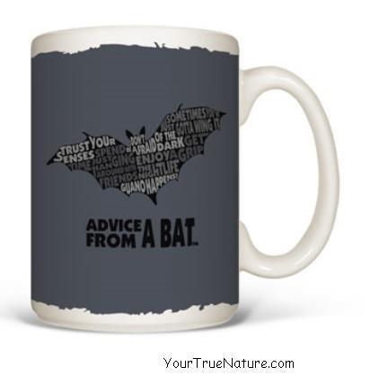 Advice from a Bat Outline Mug