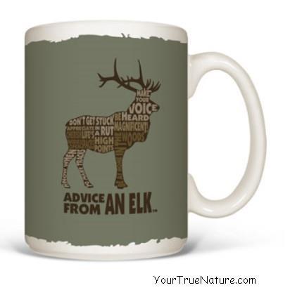 Advice from an Elk Outline Mug