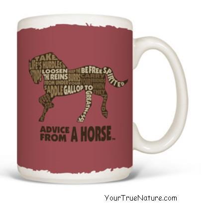 Advice from a Horse Outline Mug