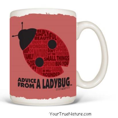 Advice from a Ladybug Outline Mug