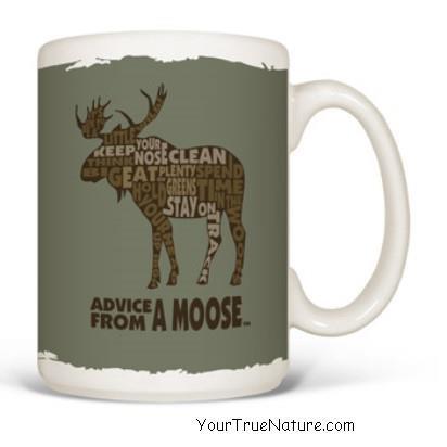 Advice from a Moose Outline Mug