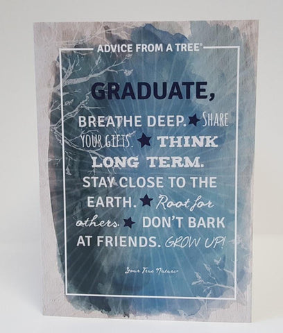 Advice from a Tree - Graduate Note Card