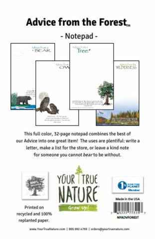 Advice from the Forest Notepad