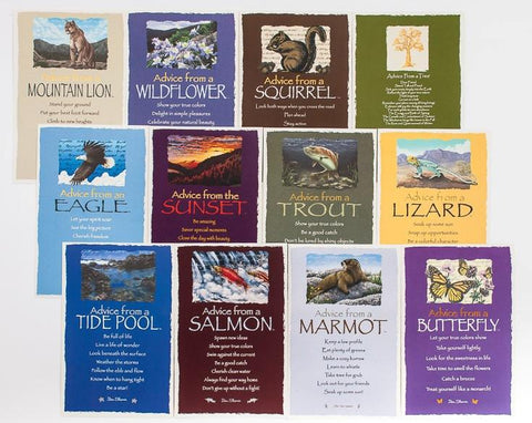 .Best Advice Set You Choose - 12 Assorted Frameable Art Postcards