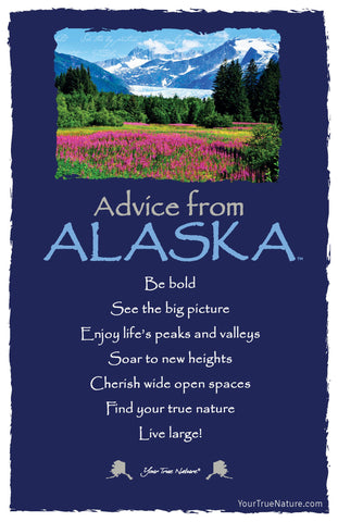 Advice from Alaska Frameable Art Postcard