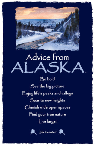 Advice from Alaska- Winter-  Frameable Art Postcard