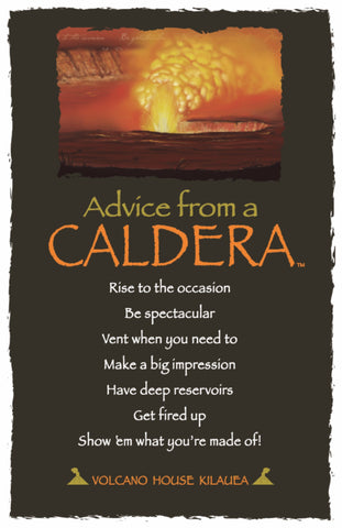 Advice from a Caldera Frameable Art Postcard