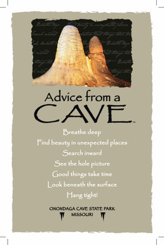 Advice from a Cave- Onondaga Cave State Park- Frameable Art Postcard