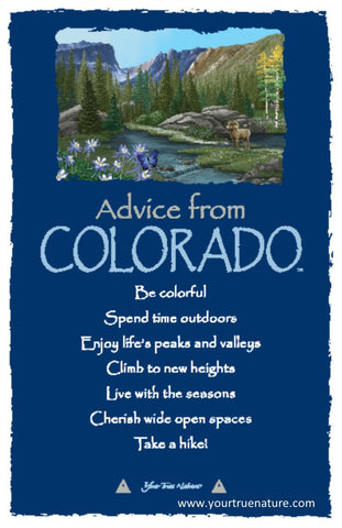 Advice from Colorado Frameable Art Postcard