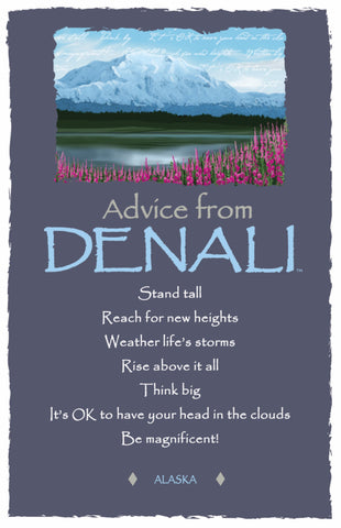 Advice from Denali Frameable Art Postcard
