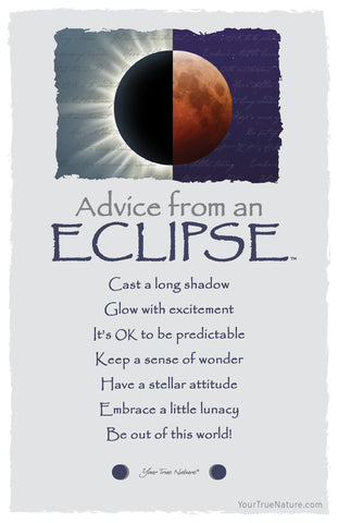 Advice from an Eclipse Frameable Art Postcard