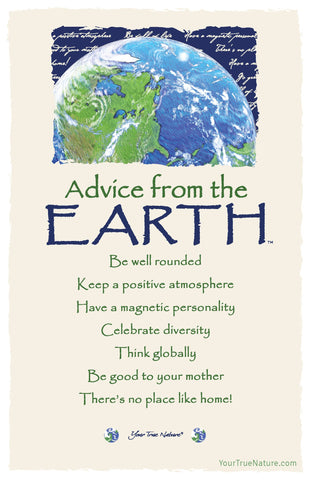 Advice from the Earth Frameable Art Postcard