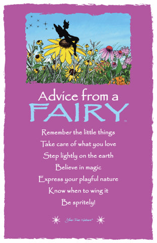 Advice from a Fairy Frameable Art Postcard