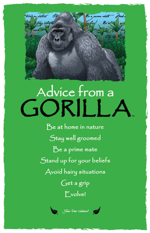 Advice from a Gorilla Frameable Art Postcard