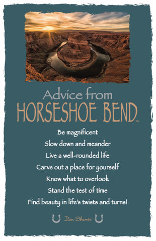 Advice from Horseshoe Bend Frameable Art Postcard