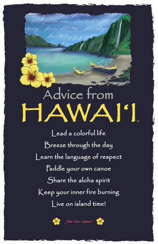 Advice from Hawai'i Frameable Art Postcard
