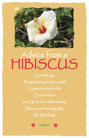 Advice from a Hibiscus- Hawai'i- Frameable Art Postcard