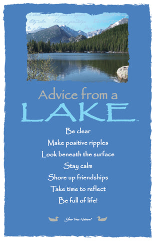Advice from a Lake - Rocky Mountain National Park - Frameable Art Postcard