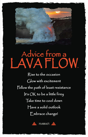 Advice from a Lava Flow Frameable Art Postcard