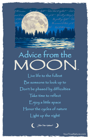 Advice from the Moon Frameable Art Postcard
