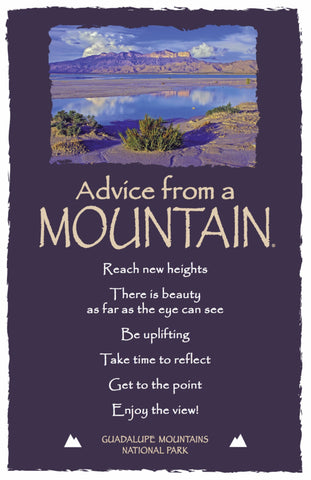 Advice from a Mountain - Guadalupe Mountains National Park - Frameable Art Postcard