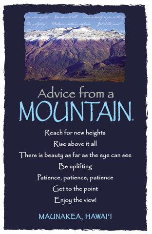 Advice from a Mountain - Maunakea, Hawai'i - Frameable Art Postcard