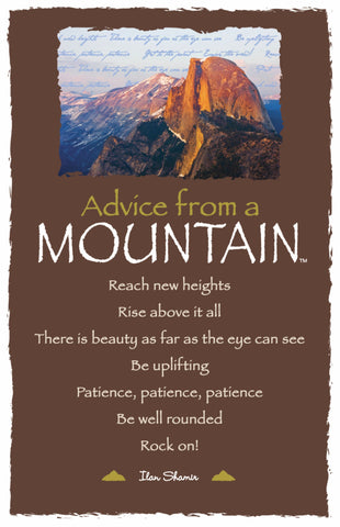 Advice from a Mountain - Yosemite National Park - Frameable Art Postcard
