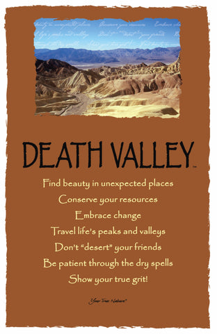 Advice from Death Valley - Frameable Art Postcard