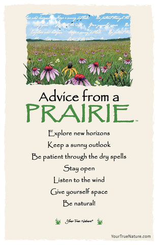 Advice from a Prairie Frameable Art Postcard