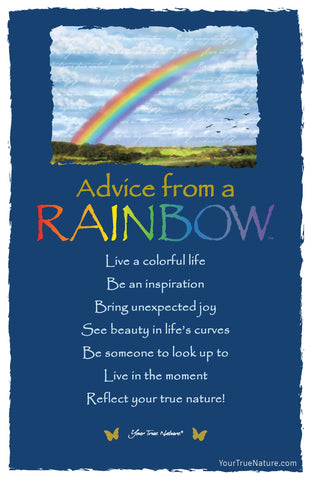 Advice from a Rainbow Frameable Art Postcard
