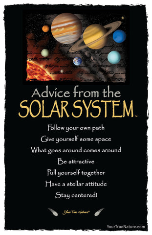 Advice from the Solar System Frameable Art Postcard
