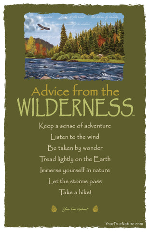 Advice from the Wilderness Frameable Art Postcard